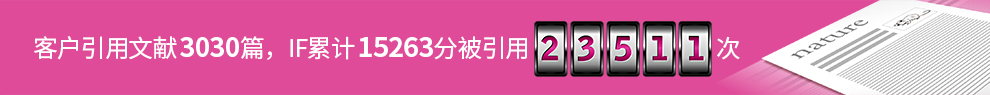客户引用文献2770篇,IF合计15263,被引用23511 次